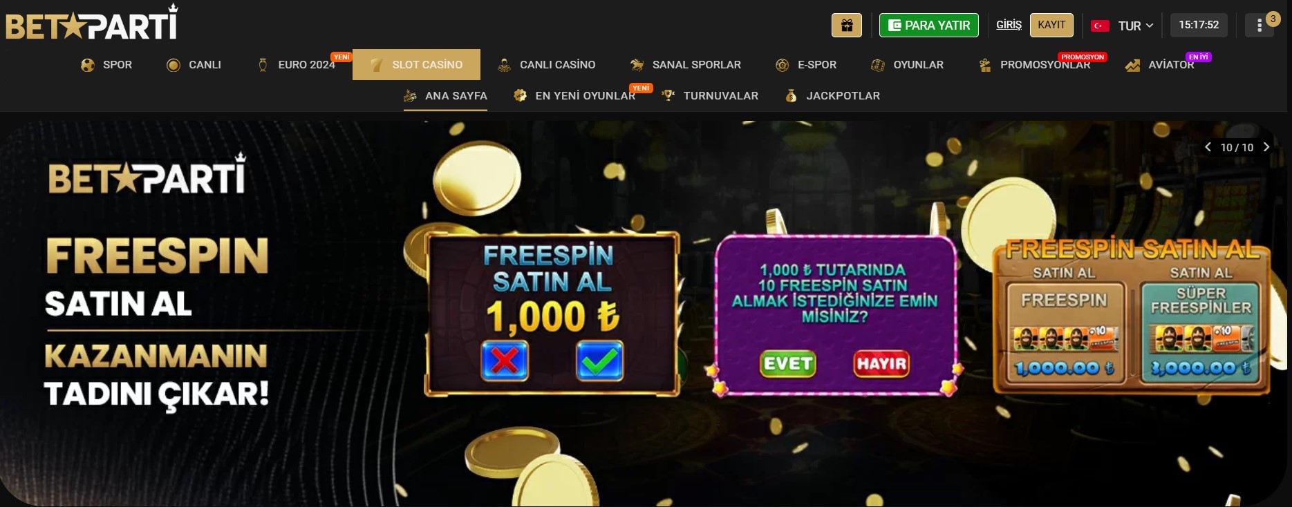 Betparti Casino Oyunu